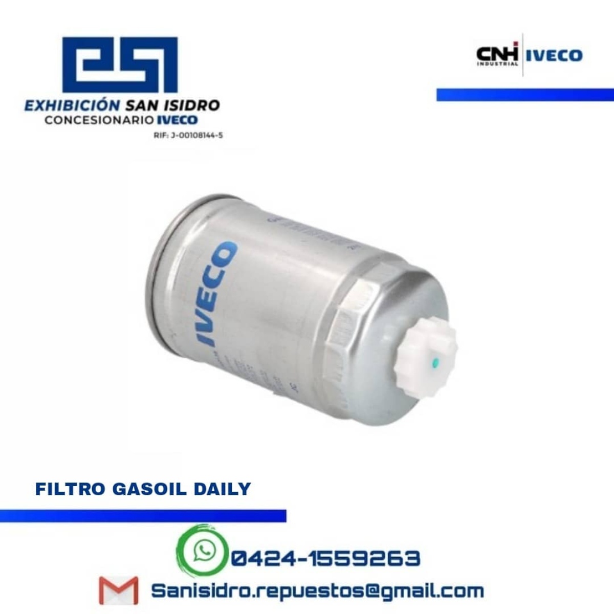 FILTRO DE GASOIL IVECO DAILY 60.12