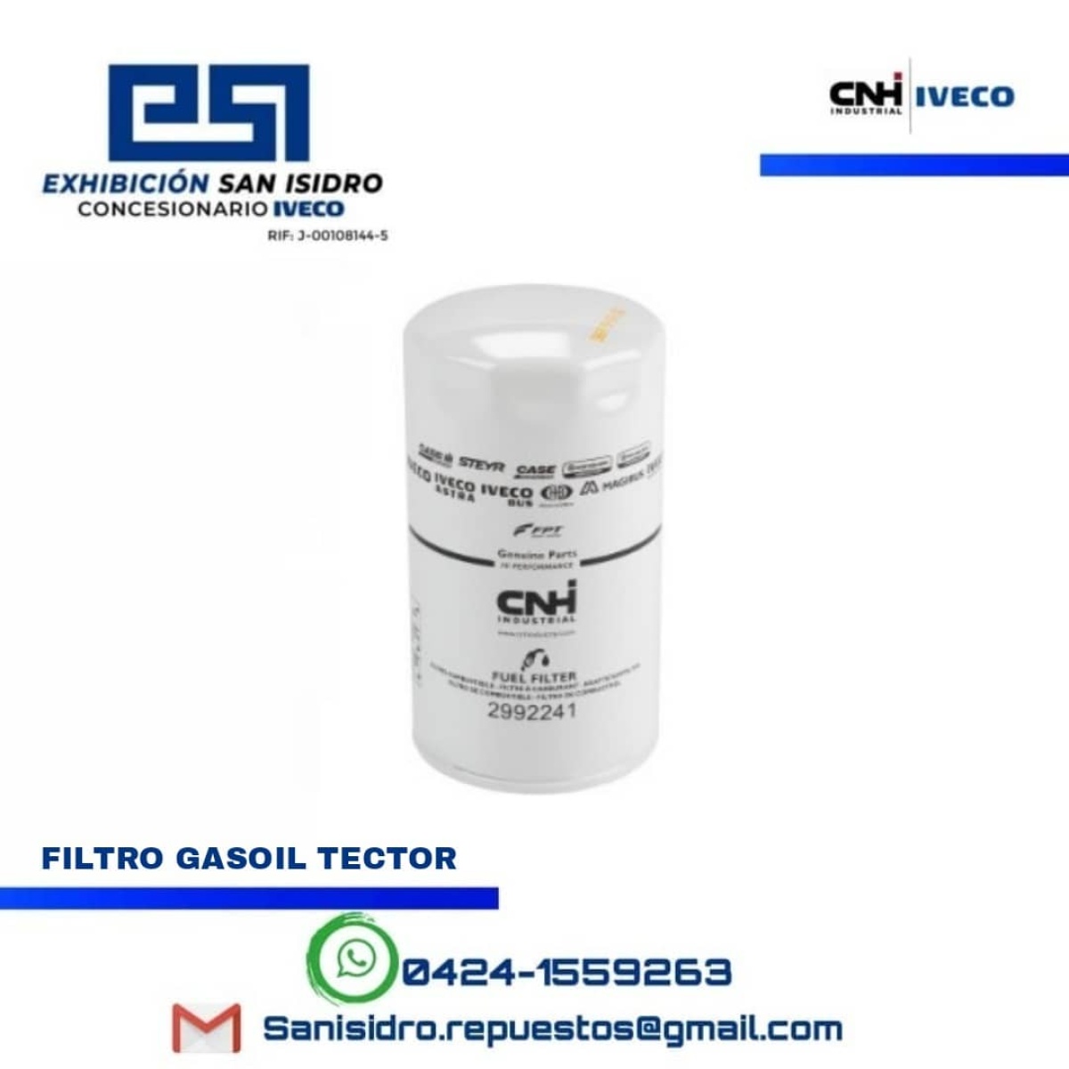 FILTRO GASOIL TECTOR 2992241