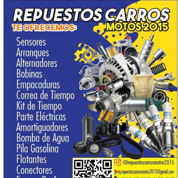 REPUESTOS CARROS MOTOS 2015